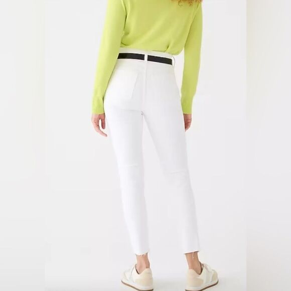 J.Crew Petite 9" Toothpick Jean P25 White BQ311 Denim  Skinny NWT - Picture 2 of 10